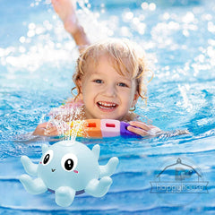 Electric Spray Water Shower Bath Toys with Light, Music, and LED - Perfect Bathtub Fun for Kids