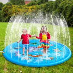 Sprinkle Splash 170 CM Inflatable Water Play Mat: Ultimate Summer Fun for Kids in the Pool, Lawn, and Beach