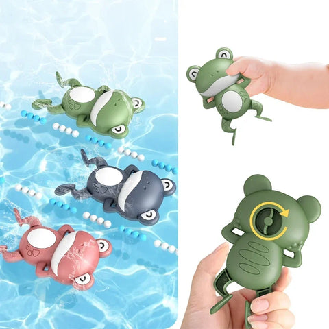 Baby Bath Toys For Children New Baby Bath Swimming Bath Toy Cute Frogs Clockwork Bath Toys Brinquedos Infantil игрушки для детей