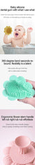 Silicone Bath Brush for Baby Care gentle and massaging tool for baby hair  and body bath time
