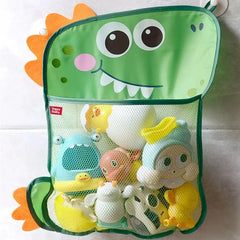 Baby Bath Toys Dinosaur Animal Mesh Net Toy Storage Bag Strong Suction Cups Bath Game Bag Bathroom Organizer Water Toys for Kids
