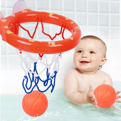 Mini Hoops Splash: Toddler's Bathtub Water Play Set with Shooting Basketball Hoop - Fun Water Toys for Boys in Bath
