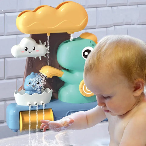 Cartoon Animals, Dinosaurs, and Pipe Assembly Bath Shower Head - Interactive Toys for Children's Bathtime Fun and Delightful Gifting Options