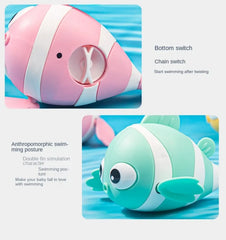 Bath Toys Cute Swimming Duck Bath Toys for Toddlers 1-3 Floating Wind Up Toys for Boy Girl New Born Baby Bathtub Toddler Toys