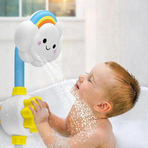 Cloud Rainbow Shower: Adorable Baby Bath Toy for Fun and Soothing Water Play – Perfect Gift for Kids