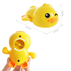 Bath Toys Cute Swimming Duck Bath Toys for Toddlers 1-3 Floating Wind Up Toys for Boy Girl New Born Baby Bathtub Toddler Toys